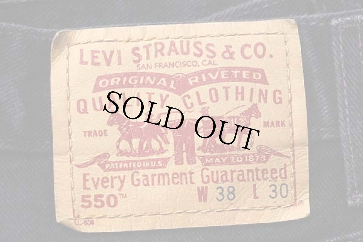 画像7: 00s Levi'sリーバイス 550 ブラック デニムパンツ w38 L30 (7)