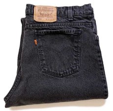 画像1: 90s USA製 Levi'sリーバイス 550 ブラック デニムパンツ w40 L32 (1)