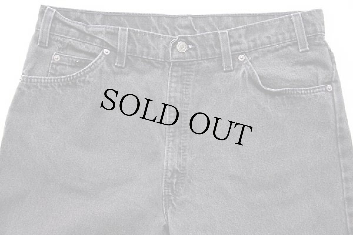 画像4: 90s USA製 Levi'sリーバイス 550 ブラック デニムパンツ w36 L34 (4)