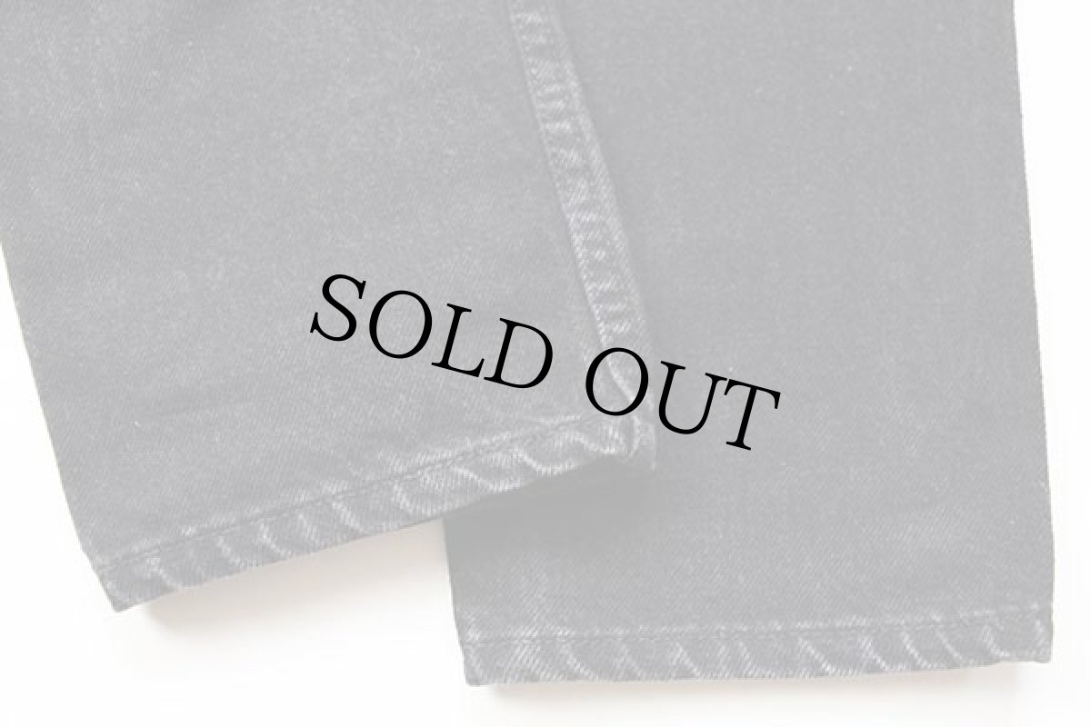 画像9: 90s USA製 Levi'sリーバイス 505 ブラック デニムパンツ カスタム w31 L34 (9)