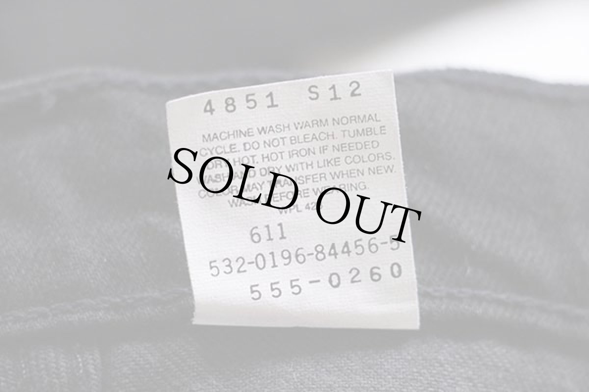 画像7: デッドストック★90s USA製 Levi'sリーバイス 555 ブラック デニムパンツ w30 L32 (7)