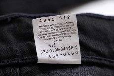 画像7: デッドストック★90s USA製 Levi'sリーバイス 555 ブラック デニムパンツ w30 L32 (7)