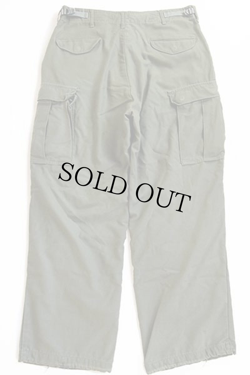 画像3: 70s 米軍 U.S.ARMY M-65 フィールド カーゴパンツ オリーブグリーン M-R (3)