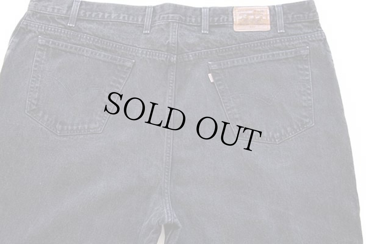 画像5: 00s メキシコ製 Levi'sリーバイス 545 LOOSE FIT ブラック デニムパンツ w48 L32★特大 (5)