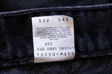 画像8: 90s USA製 Levi'sリーバイス 550 ブラック デニムパンツ w40 L32 (8)