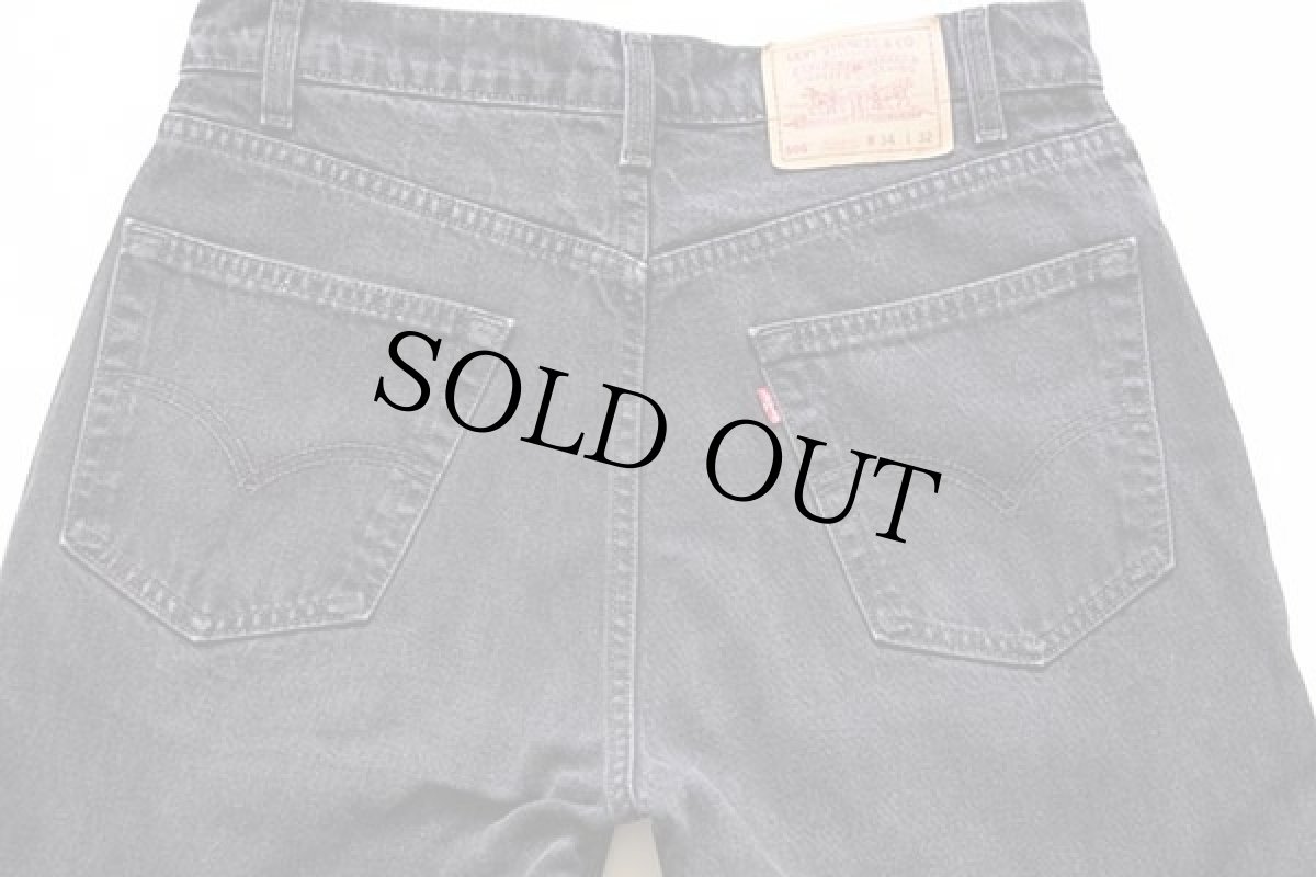 画像5: 90s カナダ製 Levi'sリーバイス 505 ブラック デニムパンツ w34 L32 (5)