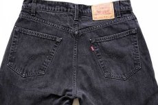 画像5: 90s カナダ製 Levi'sリーバイス 505 ブラック デニムパンツ w34 L32 (5)