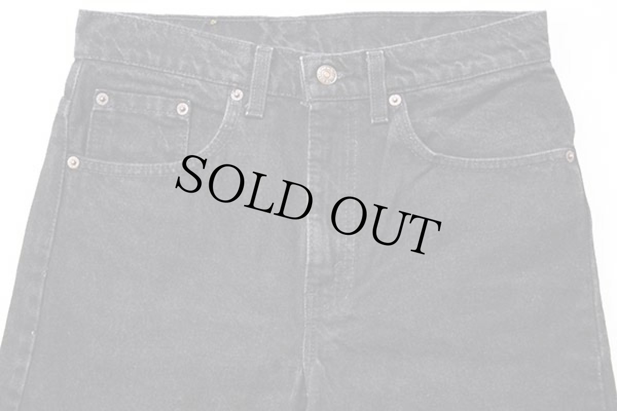 画像4: 90s USA製 Levi'sリーバイス 505 ブラック デニムパンツ カスタム w31 L34 (4)