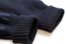 画像6: 英国製 The Woolly Pully Vネック ウールニット コマンドセーター 黒 42 (6)