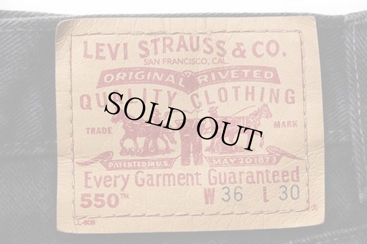画像6: 90s Levi'sリーバイス 550 ブラック デニムパンツ w36 L30 (6)