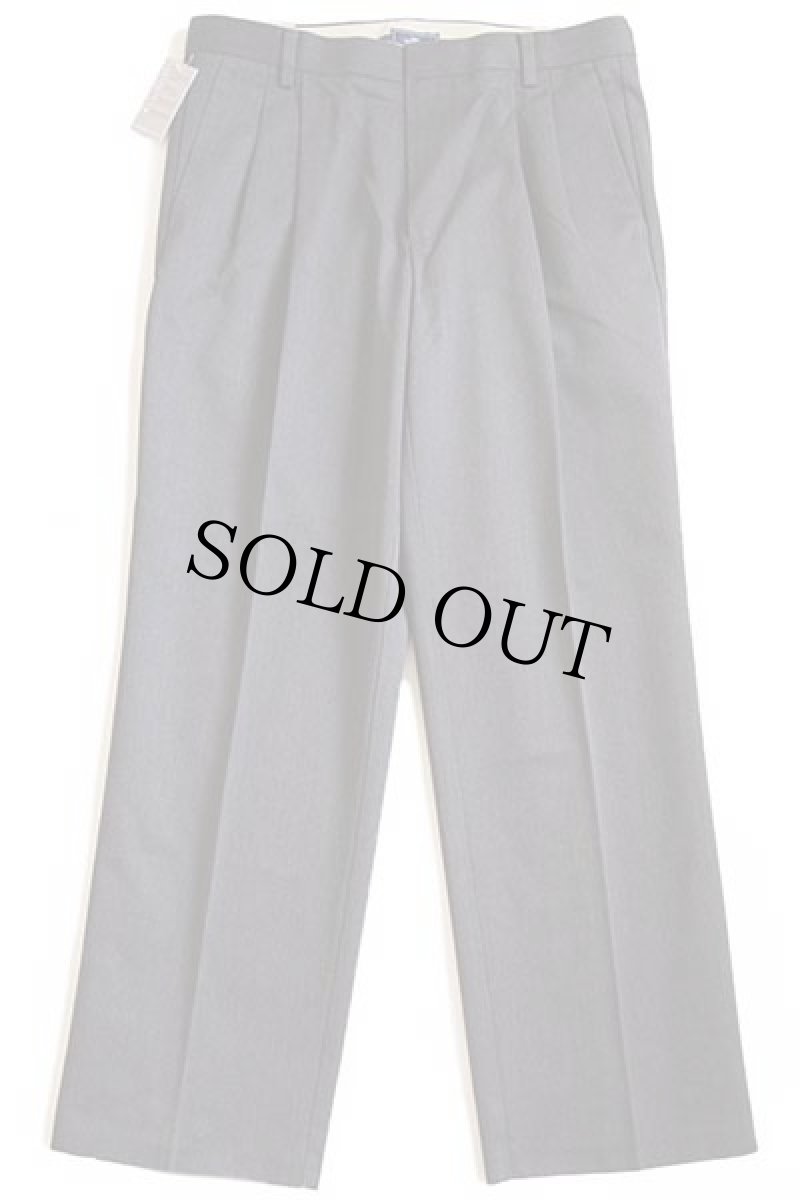 画像2: デッドストック★00s DOCKERSドッカーズ ツータック スラックス パンツ チャコールグレー w33 L30★Levi'sリーバイス (2)