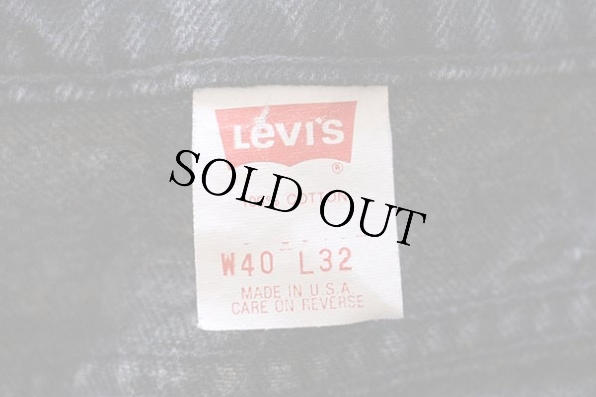 画像7: 90s USA製 Levi'sリーバイス 550 ブラック デニムパンツ w40 L32 (7)