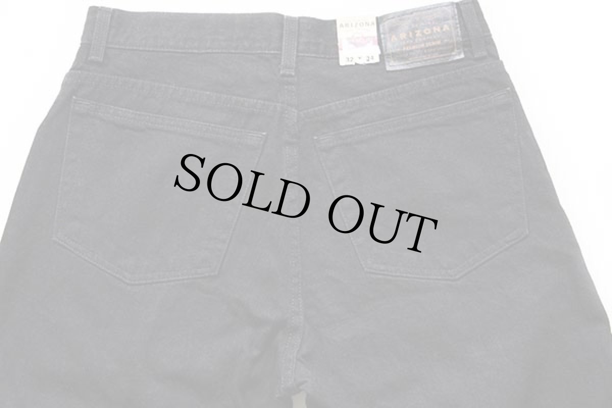画像5: デッドストック★00s メキシコ製 ARIZONA ブラック デニムパンツ w32 L34 (5)
