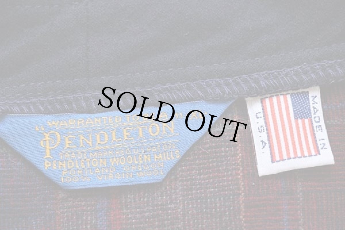 画像4: 80s USA製 PENDLETONペンドルトン タータンチェック ウール カーディガン XL (4)