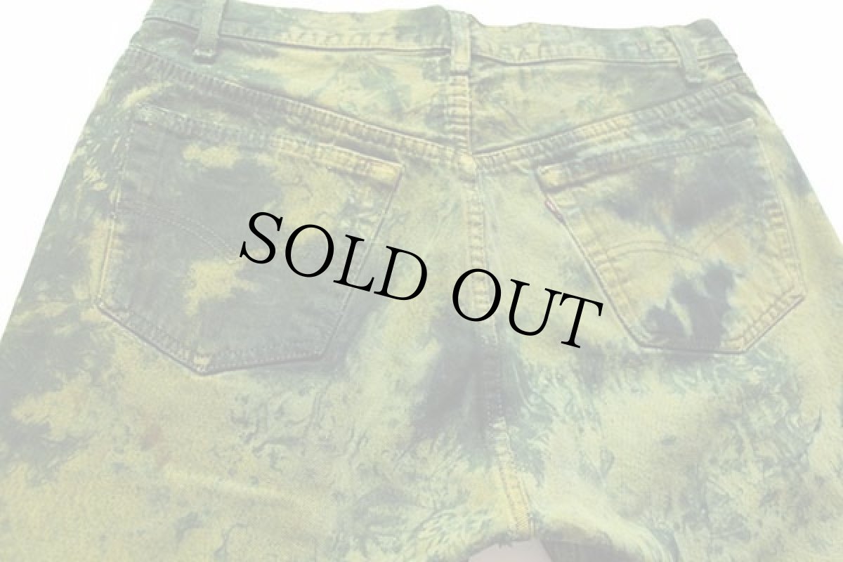 画像5: 80s Levi'sリーバイス 501 タイダイ染め デニムパンツ w33 (5)