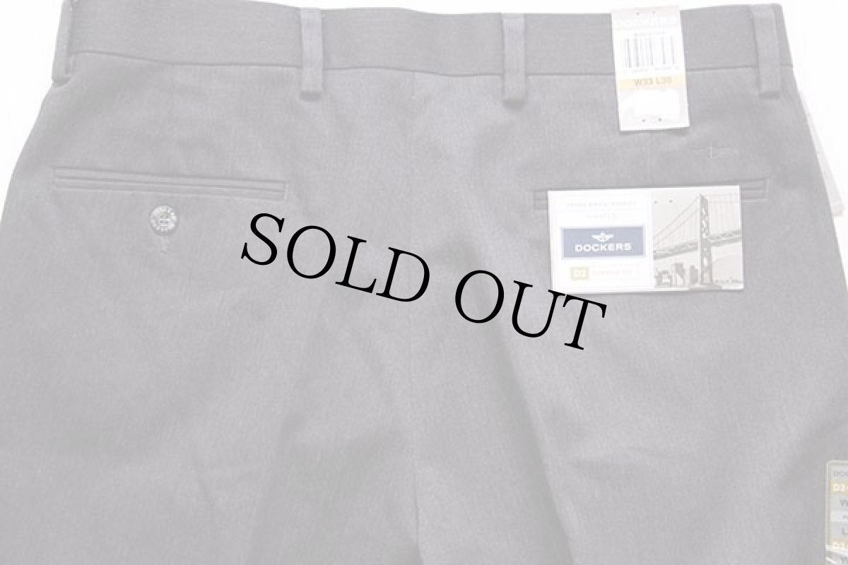 画像5: デッドストック★00s DOCKERSドッカーズ ツータック スラックス パンツ チャコールグレー w33 L30★Levi'sリーバイス (5)