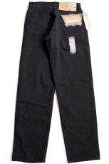 画像3: デッドストック★90s USA製 Levi'sリーバイス 555 ブラック デニムパンツ w30 L32 (3)