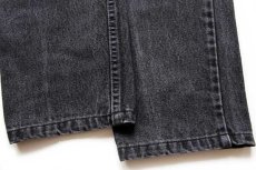 画像8: 90s USA製 Levi'sリーバイス 550 ブラック デニムパンツ w36 L34 (8)