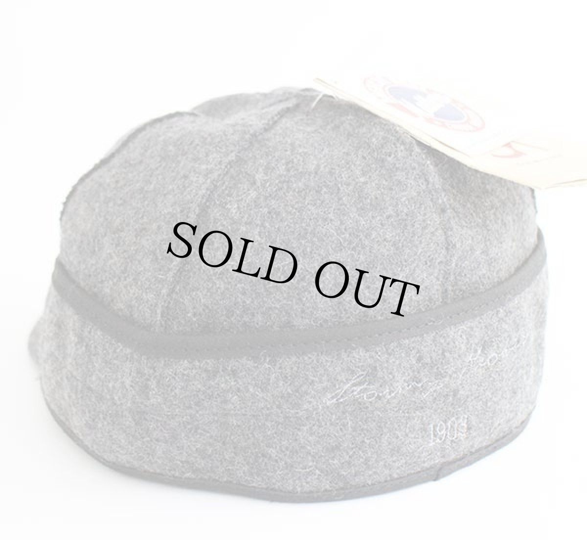 画像2: 未使用★USA製 Stormy Kromer 耳当て付き ウールキャップ チャコールグレー 7 (2)