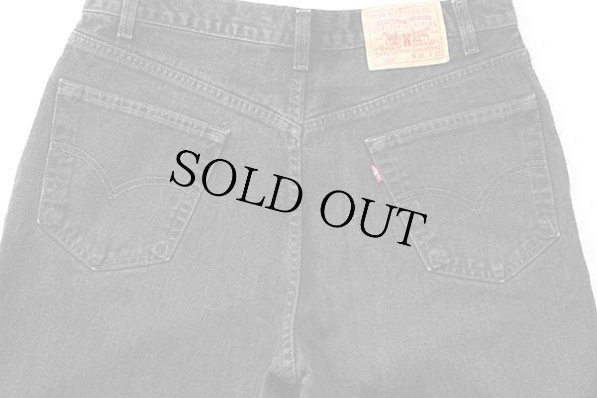 画像5: 90s カナダ製 Levi'sリーバイス 550 ブラック デニムパンツ w36 L30 (5)