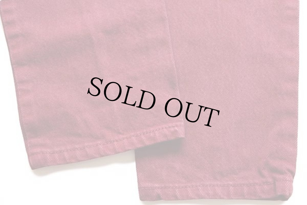 画像7: 90s Levi'sリーバイス 512 カラーデニムパンツ 後染め バーガンディ M (7)