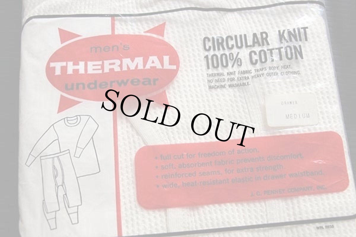 画像3: デッドストック★60s JCPenney コットン サーマルパンツ ナチュラル M (3)