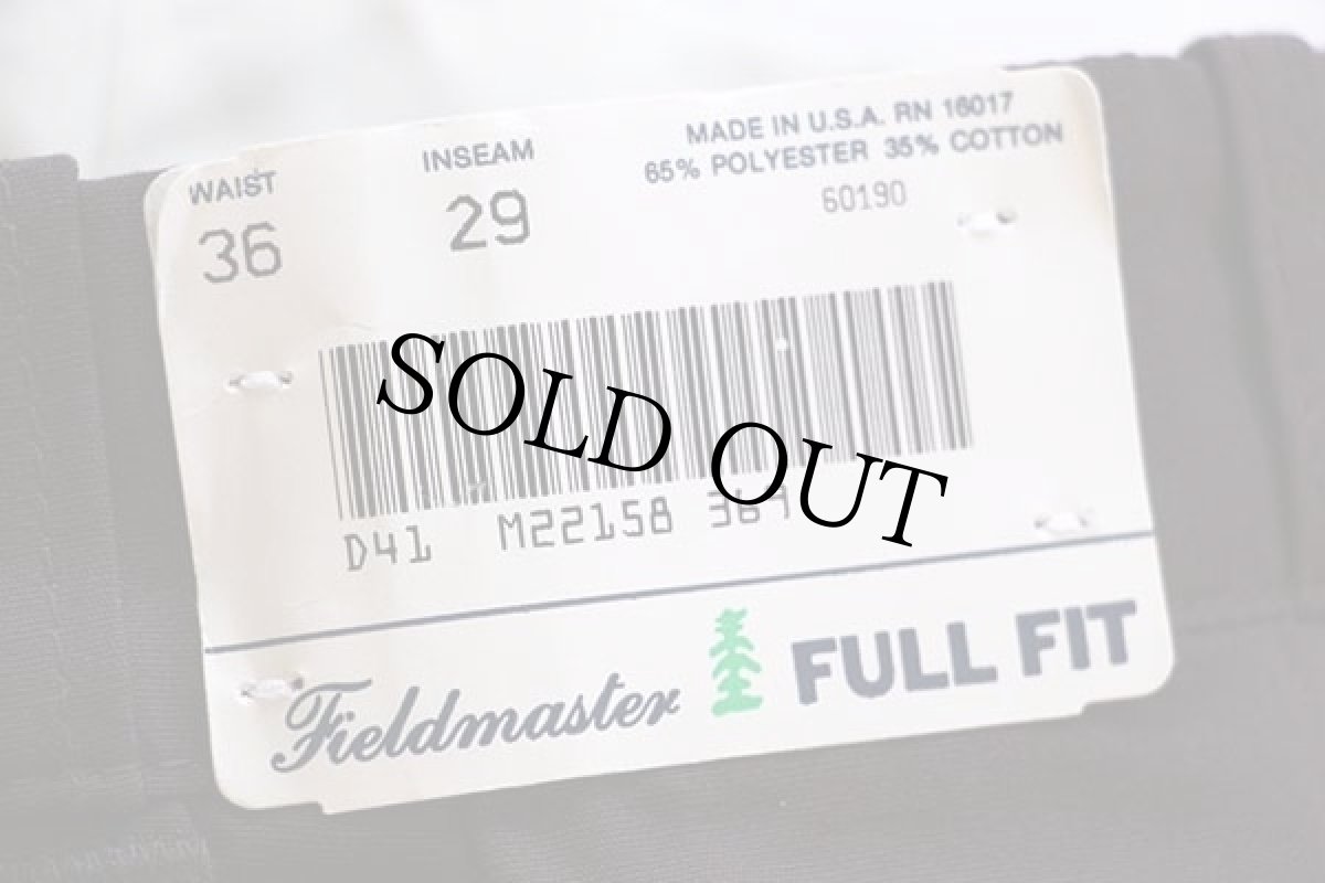 画像6: デッドストック★80s USA製 SEARS Fieldmaster サマー ワークパンツ 焦げ茶 w36 L29 (6)