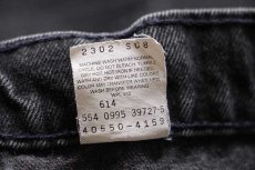 画像7: 90s USA製 Levi'sリーバイス 550 ブラック デニムパンツ w36 L34 (7)