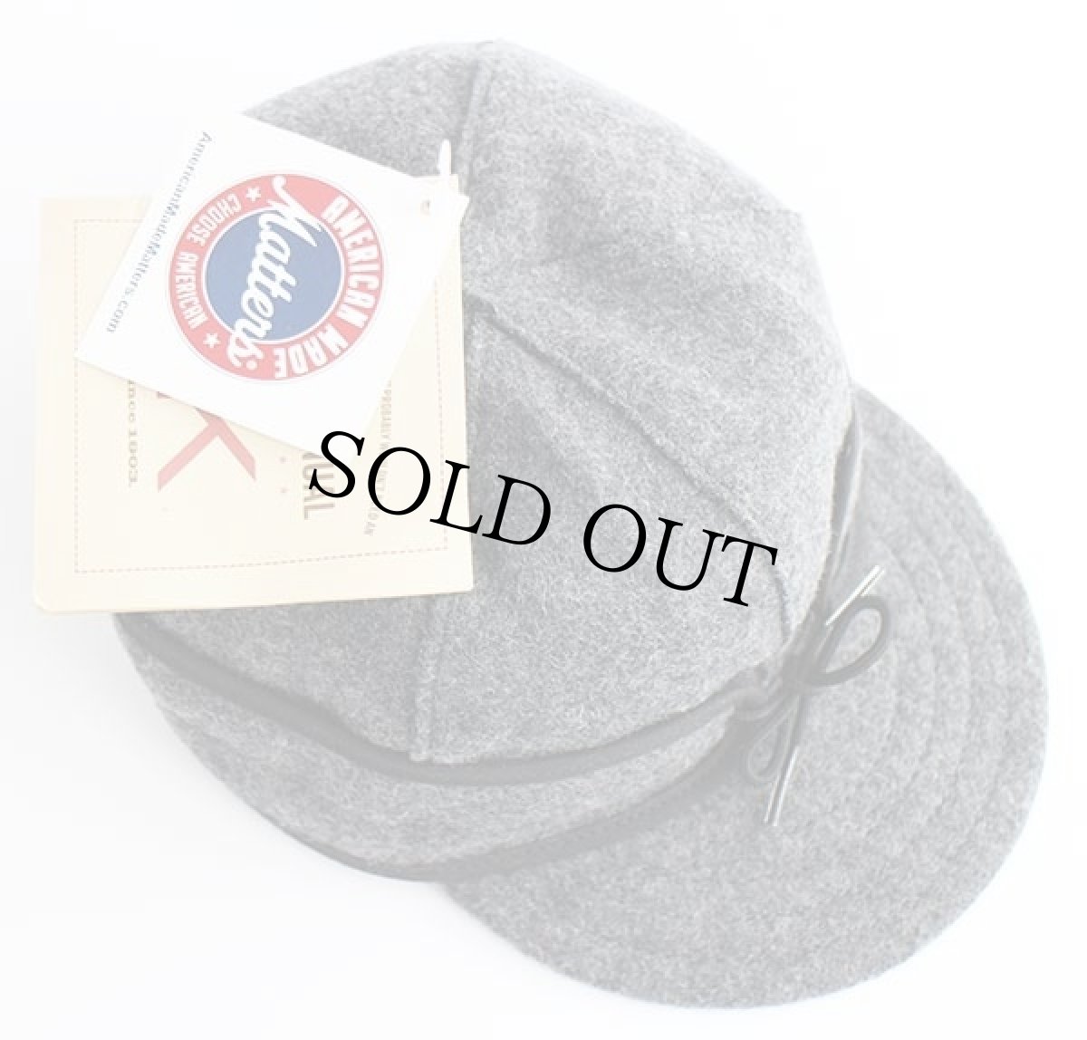 画像3: 未使用★USA製 Stormy Kromer 耳当て付き ウールキャップ チャコールグレー 7 (3)