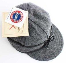 画像3: 未使用★USA製 Stormy Kromer 耳当て付き ウールキャップ チャコールグレー 7 (3)