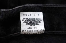 画像9: 00s Levi'sリーバイス 550 ブラック デニムパンツ w38 L30 (9)