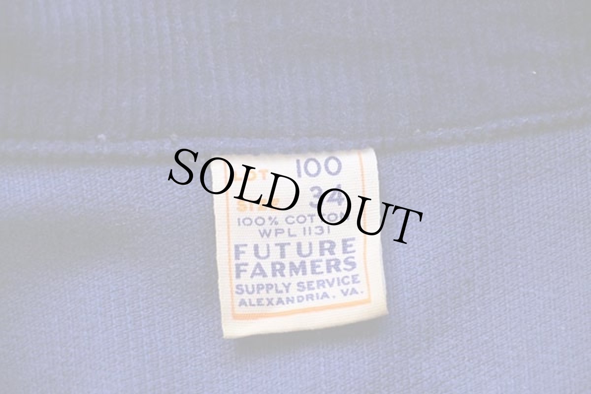 画像5: 60s FFA FUTURE FARMERS ILLINOIS チェーン刺繍&パッチ付き コーデュロイ ファーマーズジャケット 紺 34 (5)