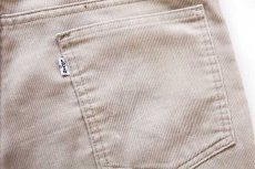 画像8: 80s USA製 Levi'sリーバイス 519 コーデュロイパンツ ライトベージュ w33 L30 (8)