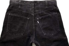 画像5: 80s Levi'sリーバイス 519-1558 コーデュロイパンツ 黒 w31 (5)