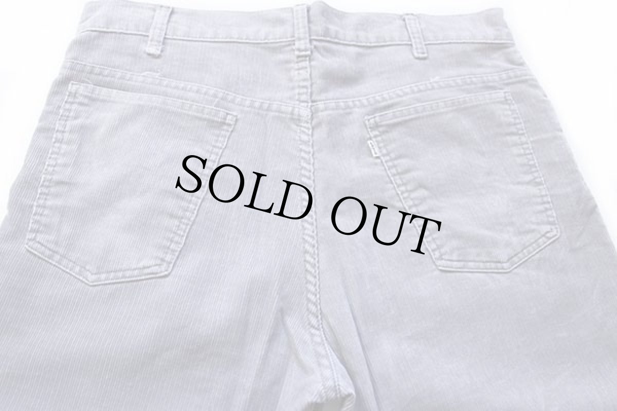 画像5: 80s USA製 Levi'sリーバイス 519 コーデュロイパンツ グレー w36 L30 (5)