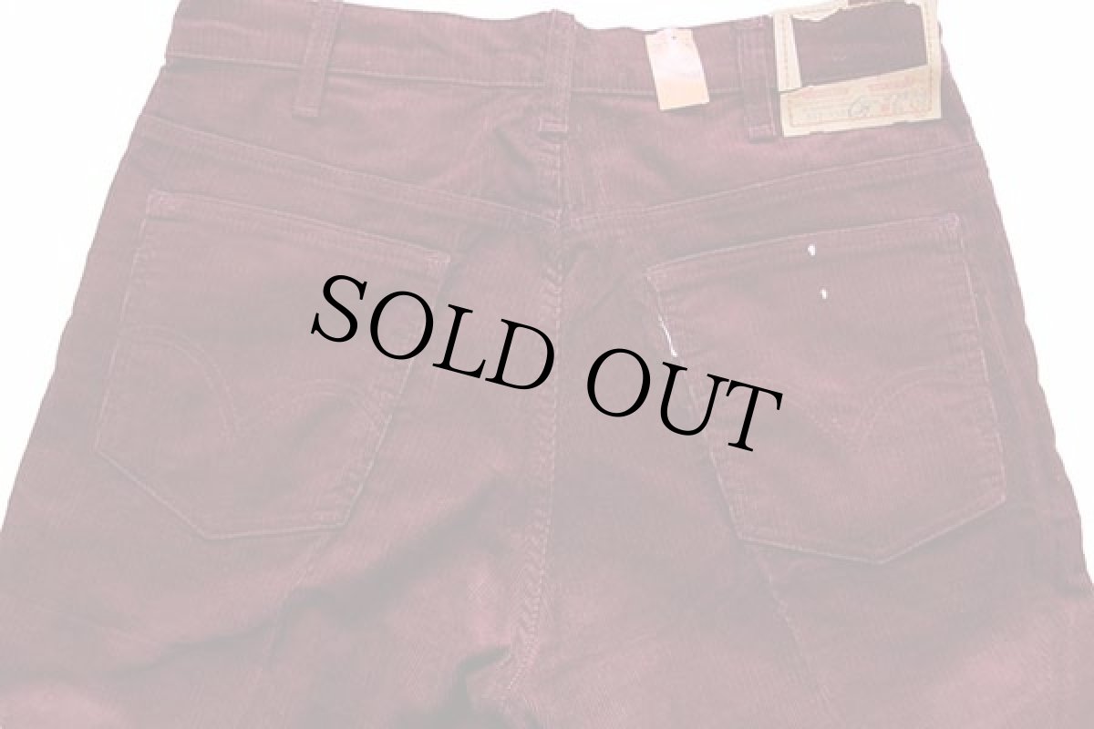 画像5: デッドストック★70s USA製 Levi'sリーバイス 517 コーデュロイパンツ バーガンディ w34 L36★ブーツカット (5)