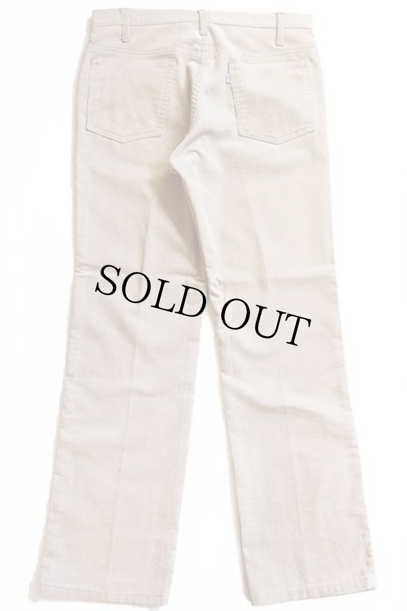 画像3: 80s USA製 Levi'sリーバイス 519 コーデュロイパンツ ライトベージュ w33 L30 (3)
