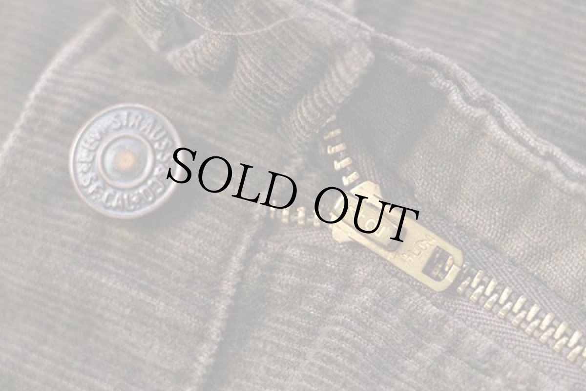 画像7: 70s USA製 Levi'sリーバイス 646 コーデュロイパンツ 焦げ茶 w38★ベルボトム (7)