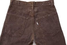 画像5: 80s Levi'sリーバイス 519 コーデュロイパンツ 茶 w29 L31 (5)