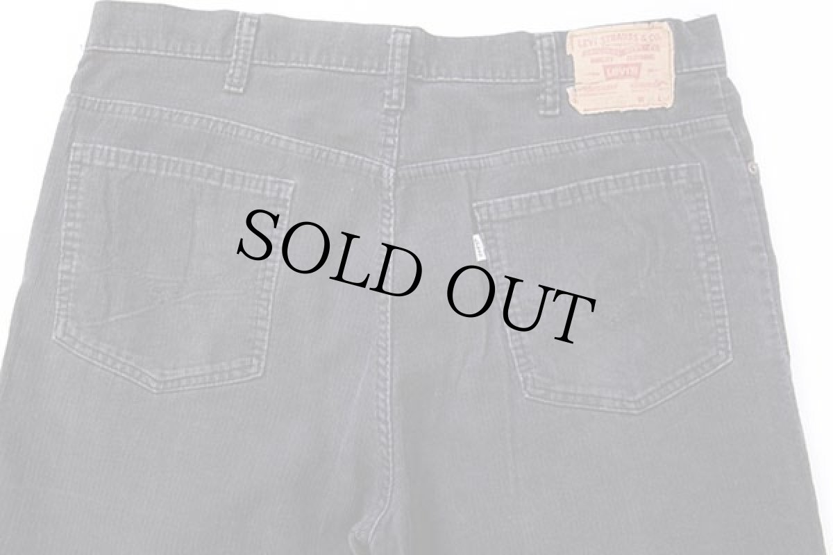 画像5: 80s USA製 Levi'sリーバイス 517-1558 コーデュロイパンツ 炭黒 w38★ブーツカット (5)