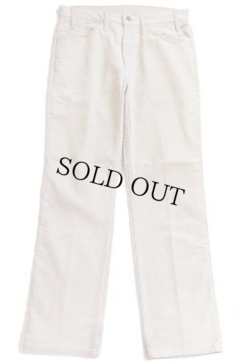 画像2: 80s USA製 Levi'sリーバイス 519 コーデュロイパンツ ライトベージュ w33 L30 (2)