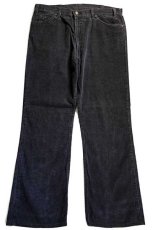 画像2: 80s USA製 Levi'sリーバイス 517-1558 コーデュロイパンツ 炭黒 w38★ブーツカット (2)