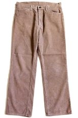画像2: 80s USA製 JCPenney Plain Pockets コーデュロイパンツ ベージュ w34 L29 (2)