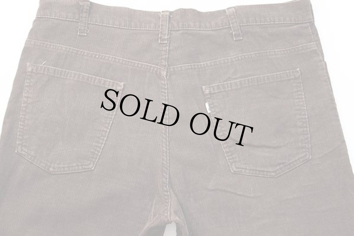 画像5: 70s USA製 Levi'sリーバイス 646 コーデュロイパンツ 焦げ茶 w38★ベルボトム (5)