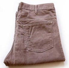 画像1: 80s USA製 JCPenney Plain Pockets コーデュロイパンツ ベージュ w34 L29 (1)