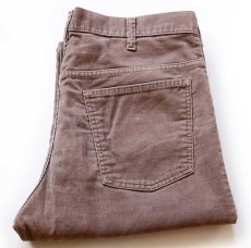 画像1: 80s USA製 JCPenney Plain Pockets コーデュロイパンツ ベージュ w34 L29 (1)