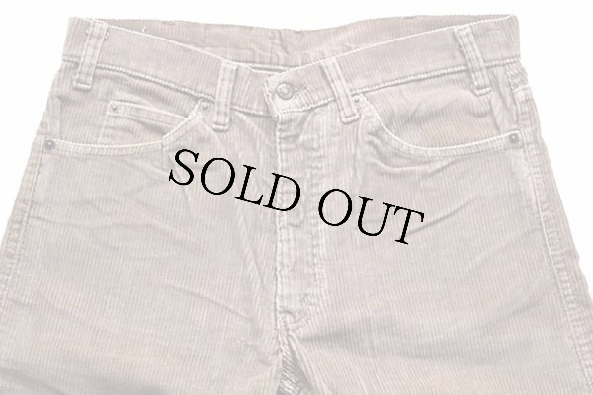 画像4: 80s Levi'sリーバイス 41505 太畝 コーデュロイパンツ ベージュ w33 (4)