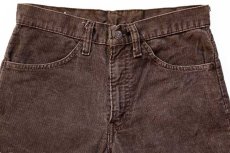 画像4: 80s Levi'sリーバイス 519 コーデュロイパンツ 茶 w29 L31 (4)