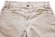 画像4: 80s USA製 Levi'sリーバイス 519 コーデュロイパンツ ライトベージュ w33 L30 (4)