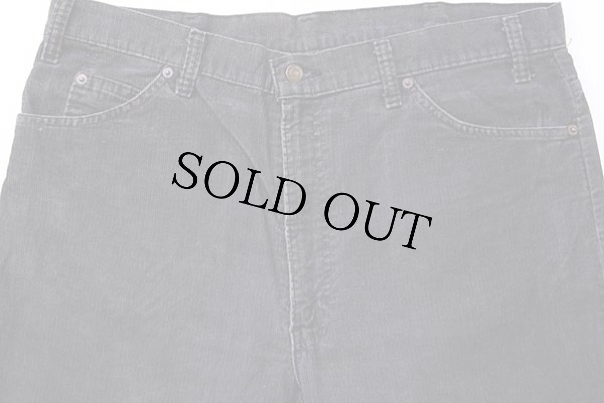 画像4: 80s USA製 Levi'sリーバイス 517-1558 コーデュロイパンツ 炭黒 w38★ブーツカット (4)